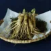 ginseng placed on oplate